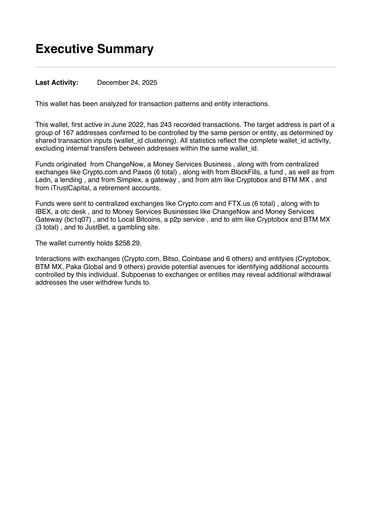 Sample Report Page 3